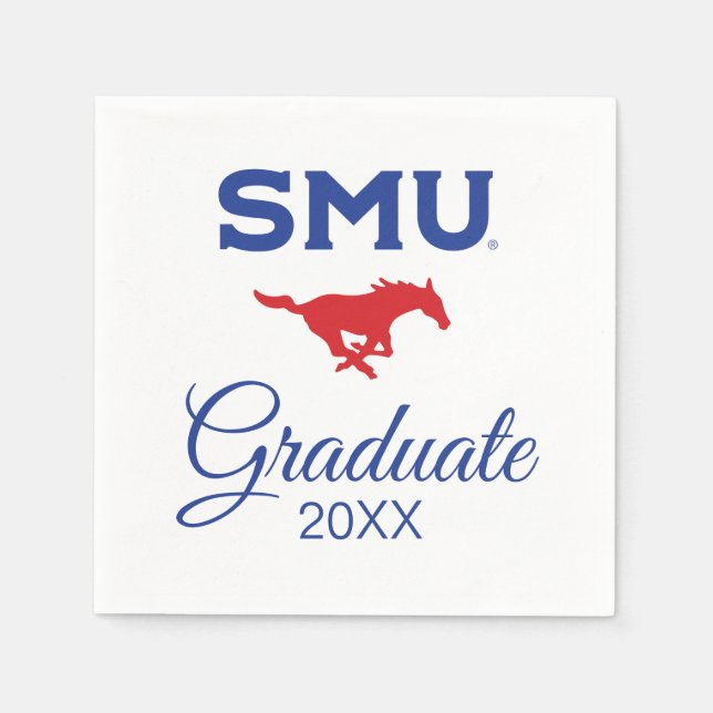 Southern Methodist University Graduation Napkins (Front)