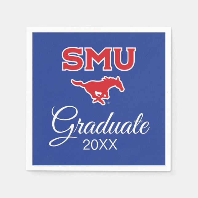 Southern Methodist University Graduation Napkins (Front)
