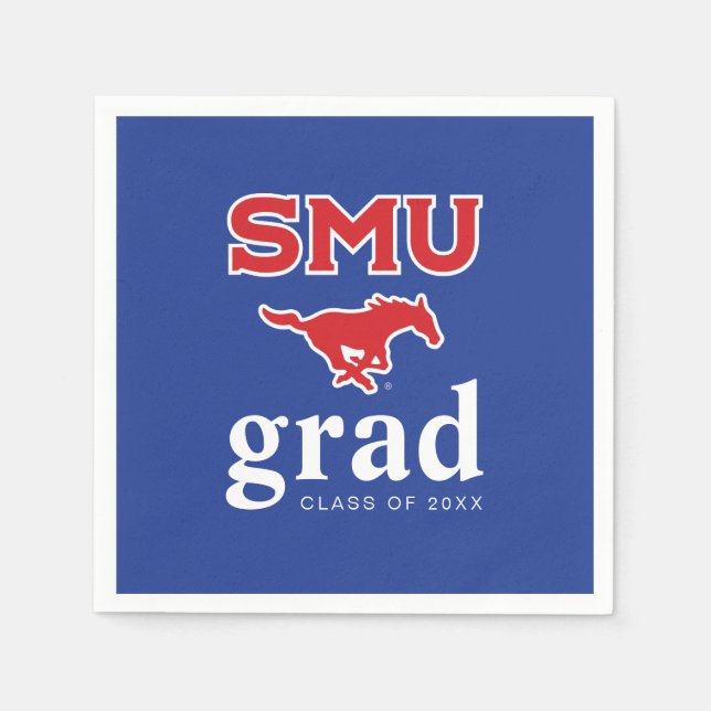 Southern Methodist University Graduation Napkins (Front)