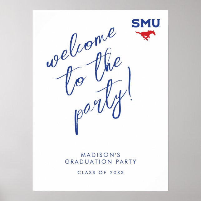 Southern Methodist University Graduation Poster (Front)