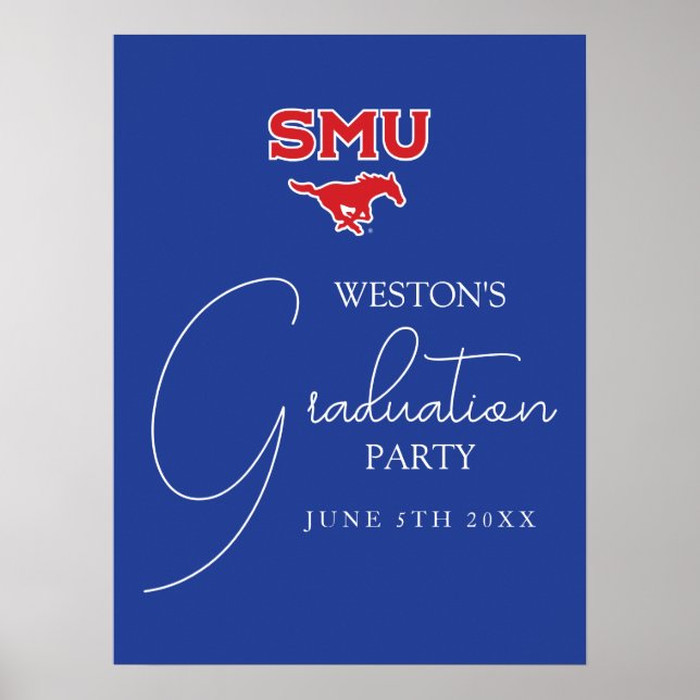 Southern Methodist University Graduation Poster (Front)