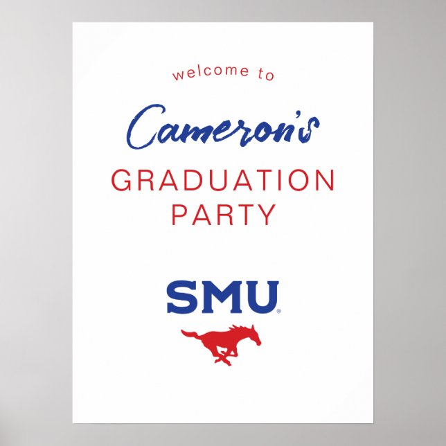 Southern Methodist University Graduation Poster (Front)