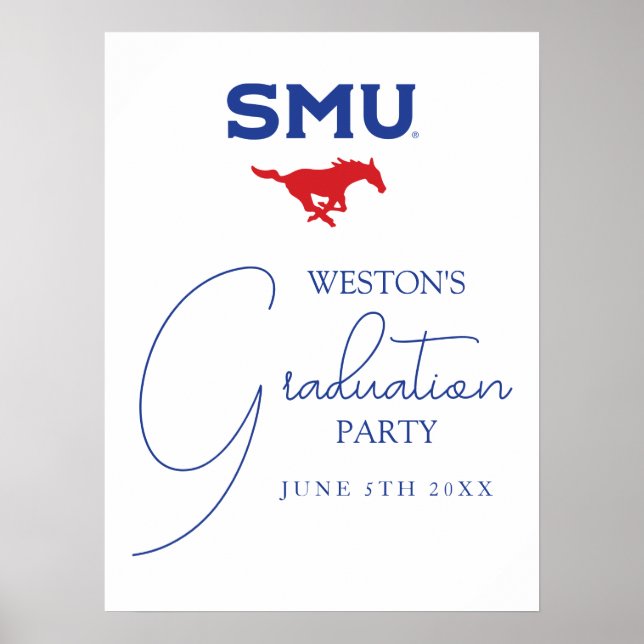 Southern Methodist University Graduation Poster (Front)
