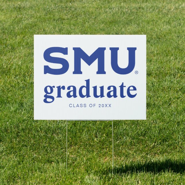 Southern Methodist University Graduation Sign (Insitu)