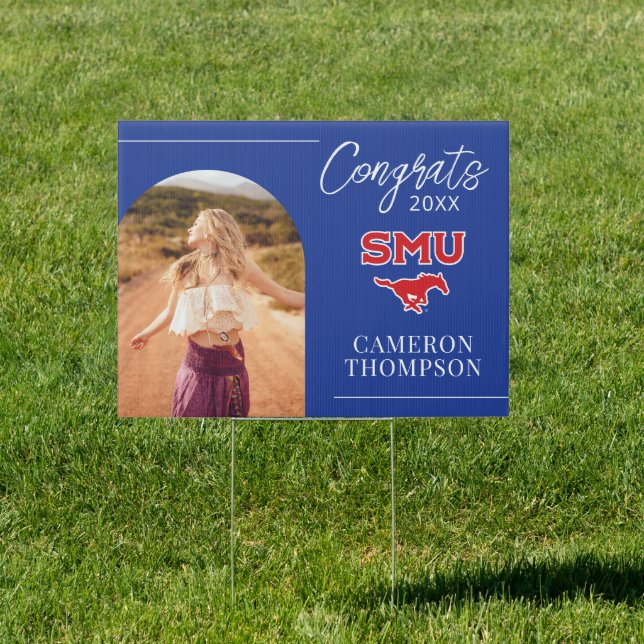 Southern Methodist University Graduation Sign (Insitu)