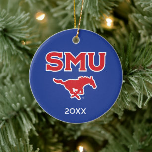 Southern Methodist University Holiday Ceramic Ornament