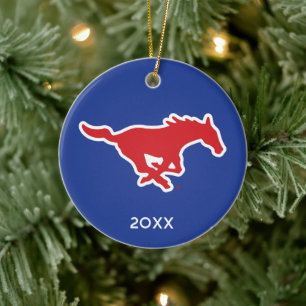 Southern Methodist University Holiday Ceramic Ornament
