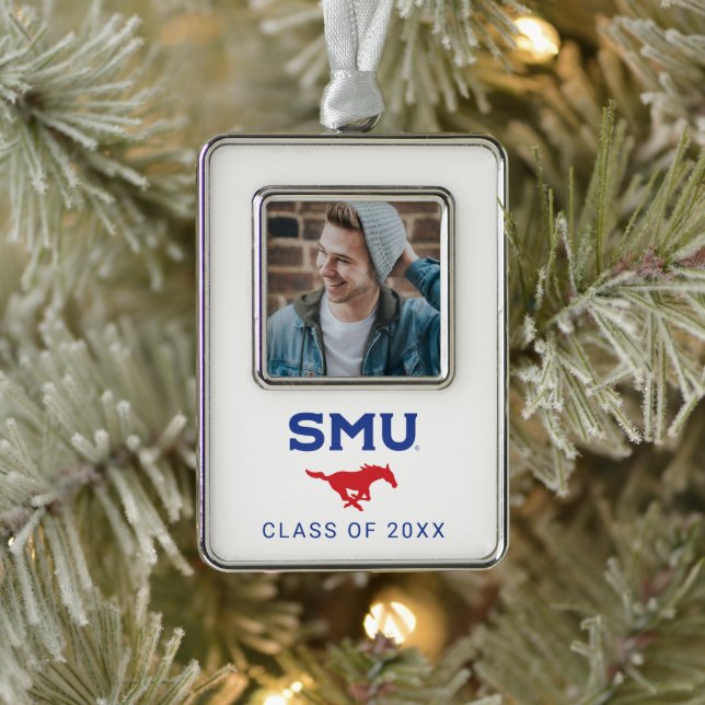 Southern Methodist University Holiday Christmas Ornament (Tree)