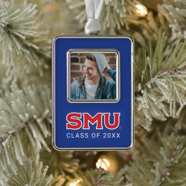 Southern Methodist University Holiday Christmas Ornament (Tree)