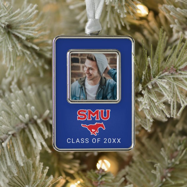 Southern Methodist University Holiday Christmas Ornament (Tree)