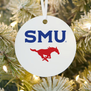 Southern Methodist University Holiday Metal Ornament