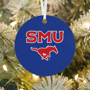 Southern Methodist University Holiday Metal Ornament