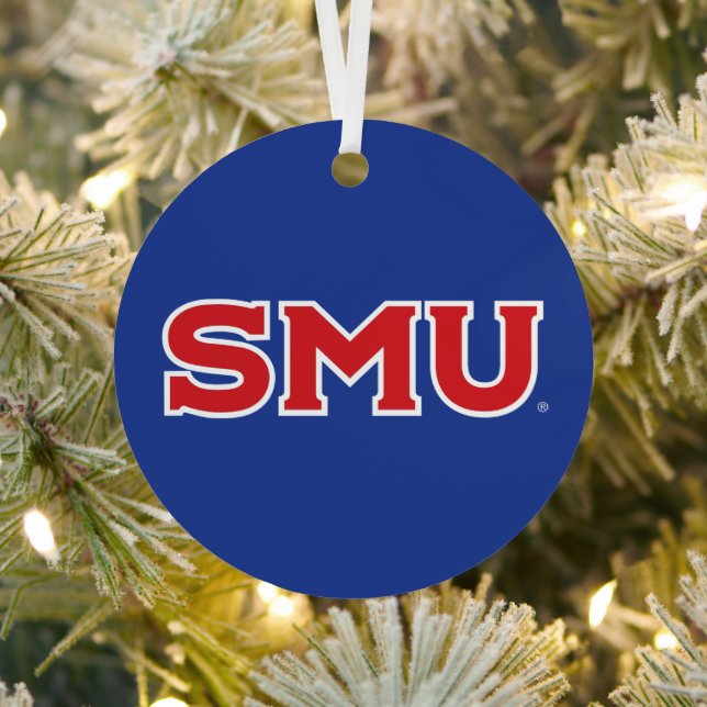 Southern Methodist University Holiday Metal Ornament (Insitu)
