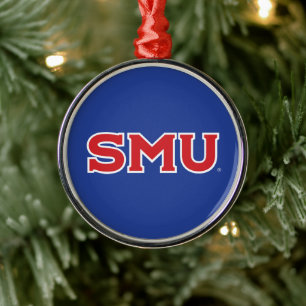 Southern Methodist University Holiday Metal Ornament