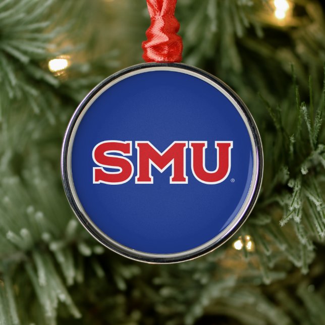 Southern Methodist University Holiday Metal Ornament (Tree)