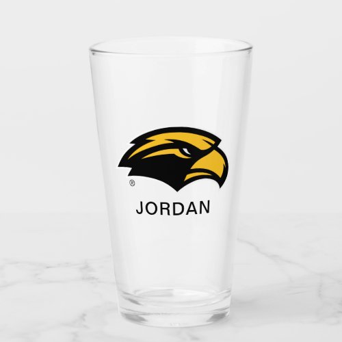 Southern Mississippi Eagle Logo Glass