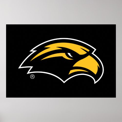 Southern Mississippi Eagle Logo Poster
