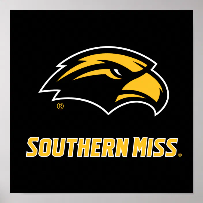 Southern Mississippi Logo Poster Zazzle Com