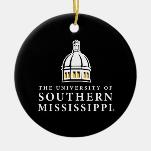 Southern Mississippi University Mark Ceramic Ornament