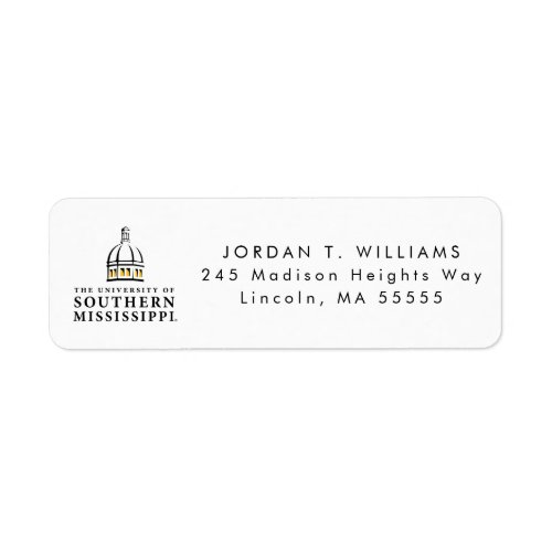 Southern Mississippi University Mark Label