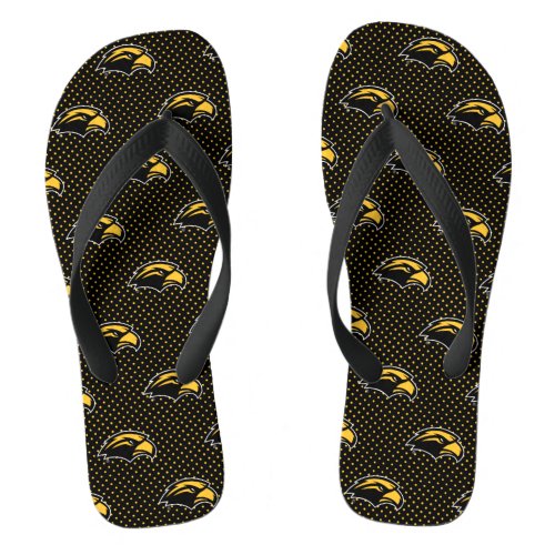 Southern Mississippi University Polka Dot Pattern Flip Flops