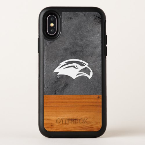 Southern Mississippi Wood Cement Half White OtterBox Symmetry iPhone X Case