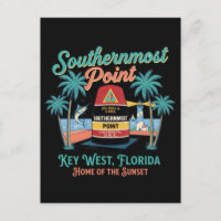 Southern Most Point Key West Retro Tropical Vibe