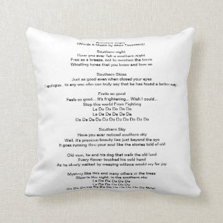 Southern Night Throw Pillow