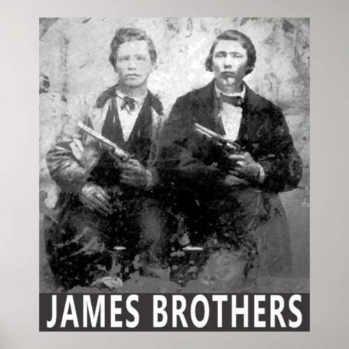 SOUTHERN OUTLAWS FRANK  JESSE JAMES POSTER