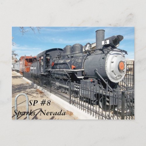 Southern Pacific 8 Sparks Nevada Postcard