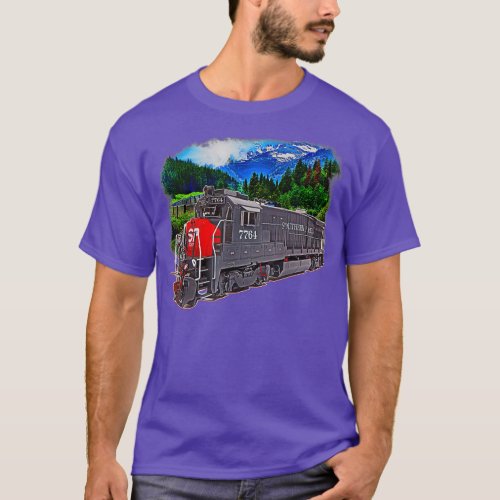 Southern Pacific Engine Train T_Shirt