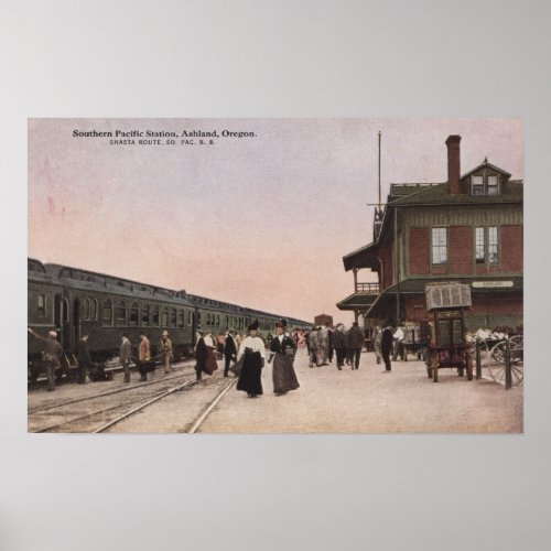 Southern Pacific Railroad Station Poster