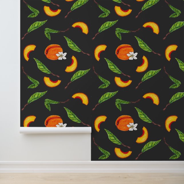Southern Peaches & Blossoms Wallpaper (Application)