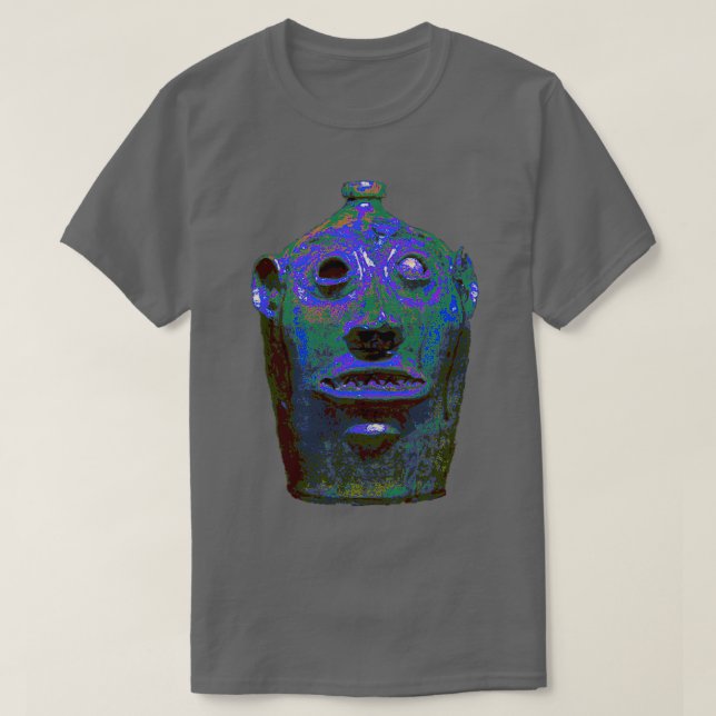 Southern Pottery Stoneware Face Jug T-Shirt (Design Front)