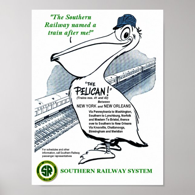Southern Railway travel ad Poster (Front)