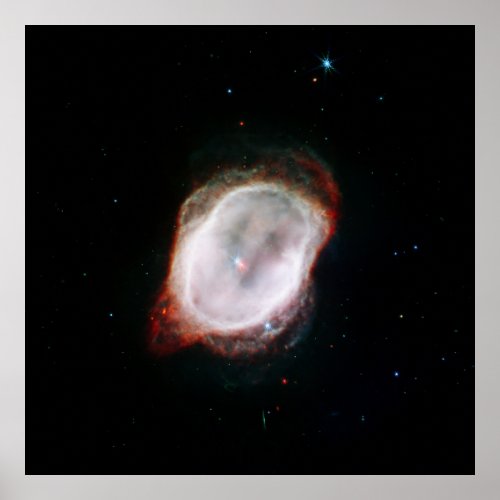Southern Ring Nebulaâs Gas NIRCam  MIRI Image Poster