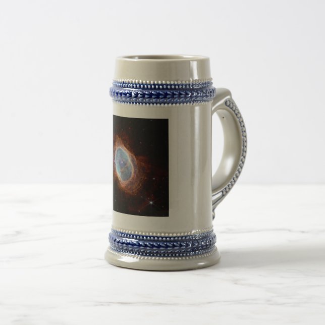 Southern Ring Nebula Space James Webb Telescope Beer Stein (Front Right)