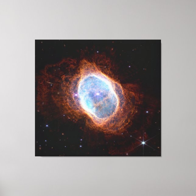 Southern Ring Nebula Space James Webb Telescope Canvas Print (Front)