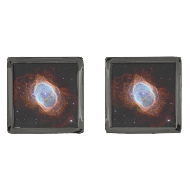 Southern Ring Nebula Space James Webb Telescope Cufflinks (Front)