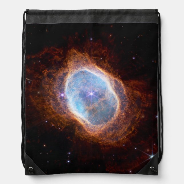 Southern Ring Nebula Space James Webb Telescope Drawstring Bag (Front)