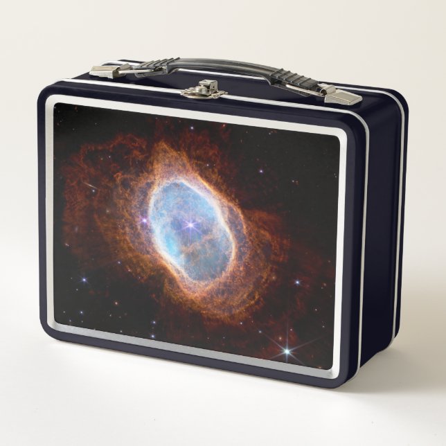 Southern Ring Nebula Space James Webb Telescope Metal Lunch Box (Front)