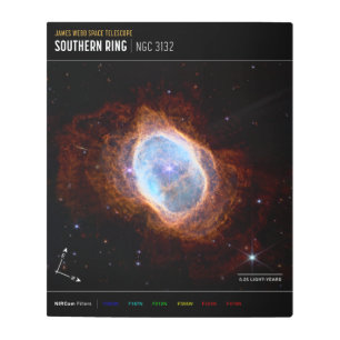Southern Ring Nebula Space James Webb Telescope Metal Print