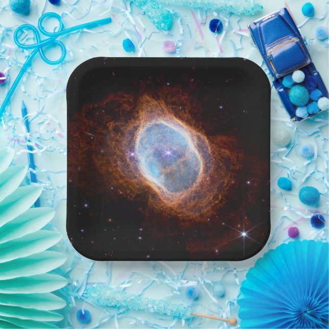 Southern Ring Nebula Space James Webb Telescope Paper Plates (Party)