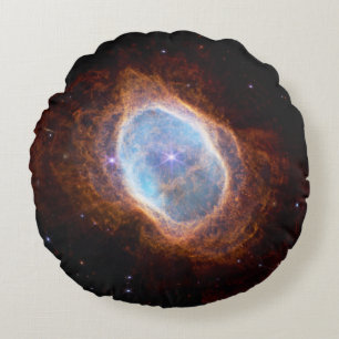Southern Ring Nebula Space James Webb Telescope Round Pillow