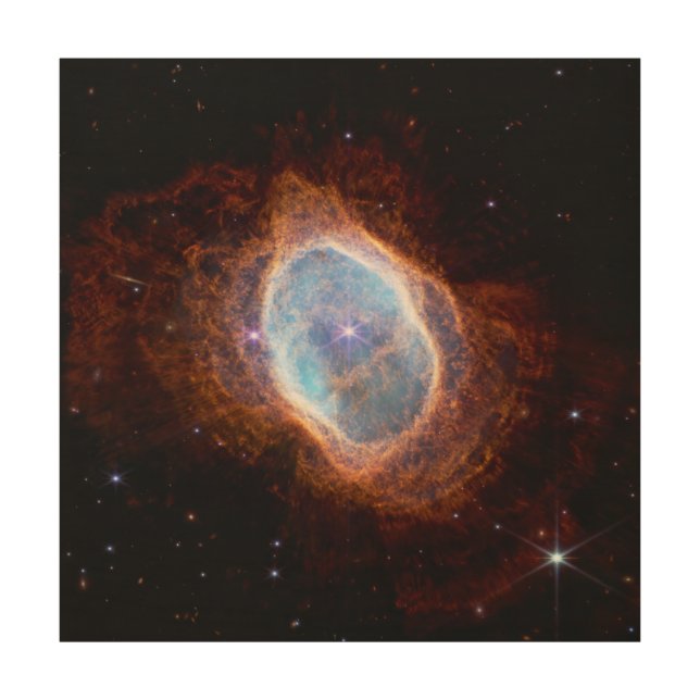 Southern Ring Nebula Space James Webb Telescope Wood Wall Art (Front)