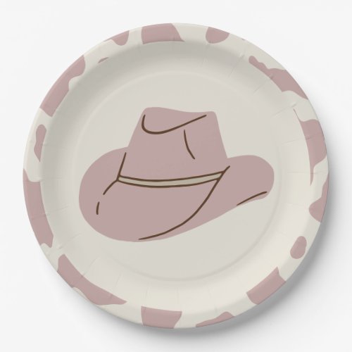 Southern Rodeo Pink Cowgirl Birthday Paper Plates