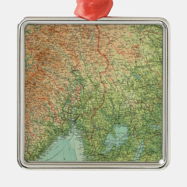 Southern Scandinavia & Denmark Metal Ornament (Front)