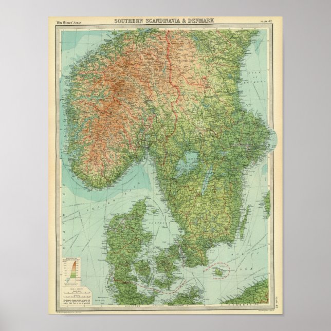 Southern Scandinavia & Denmark Poster (Front)