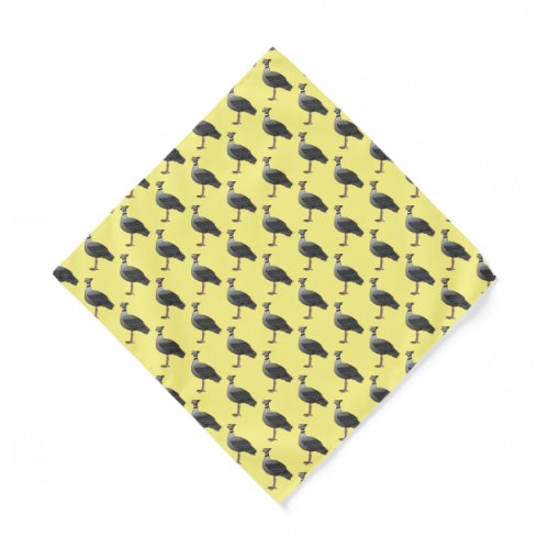 Southern screamer bird cartoon illustration bandana