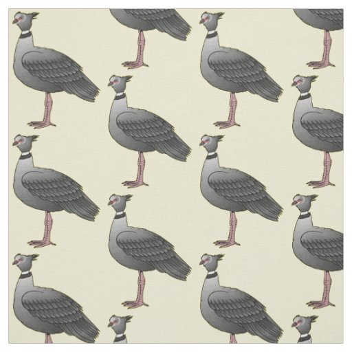 Southern screamer bird cartoon illustration fabric
